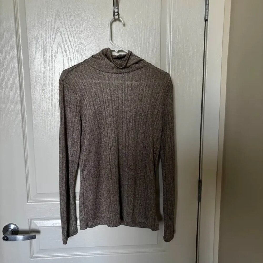 Ann Taylor Women's Metallic Turtleneck